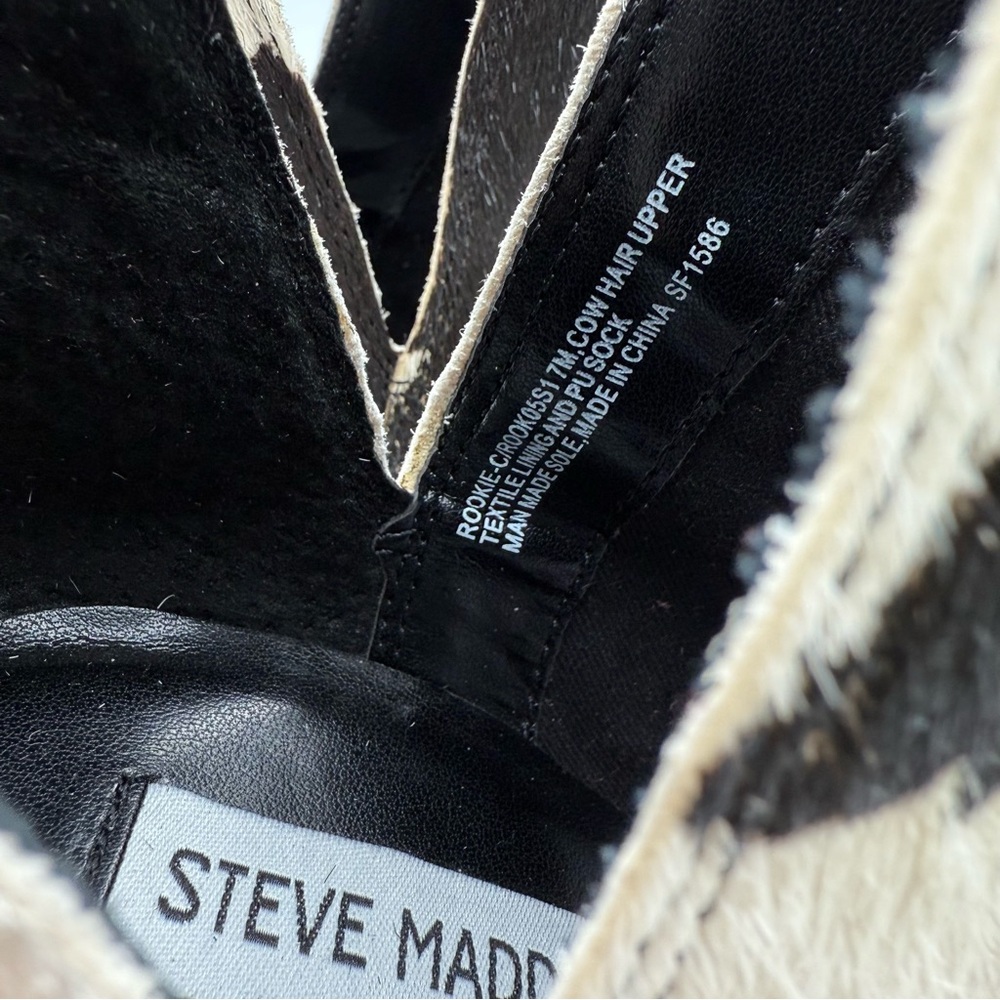 STEVEN BY STEVE MADDEN Rookie Calf-Hair Upper Booties Size 7M - Picture 11 of 17